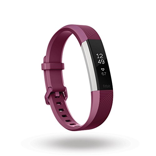 Fitbit - Alta HR - Bracelet d’activité forme au quotidien : jusqu’à 7 jours d’autonomie - Rose (Fuchsia) - Taille: S