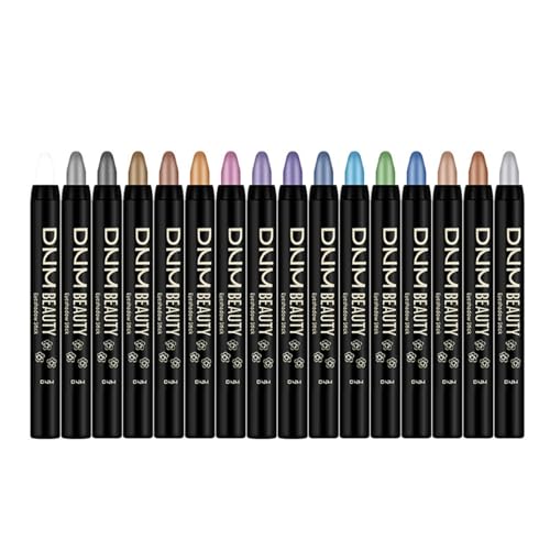 Fard a Paupiere, 16 Couleurs Crayons Fards à Paupières, Fard a Paupiere Creme Crayon à Paupières, Hautement Pigmenté Étanche Longue Durée Séchage Rapide, Mat Fard à Paupières en Stick