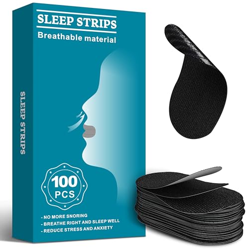 Mouth Tape for Sleeping (100 Pièces), Pansements Buccaux Anti-ronflement, Améliore Le Sommeil Et La Respiration, Convient Aux Hommes Et Aux Femmes