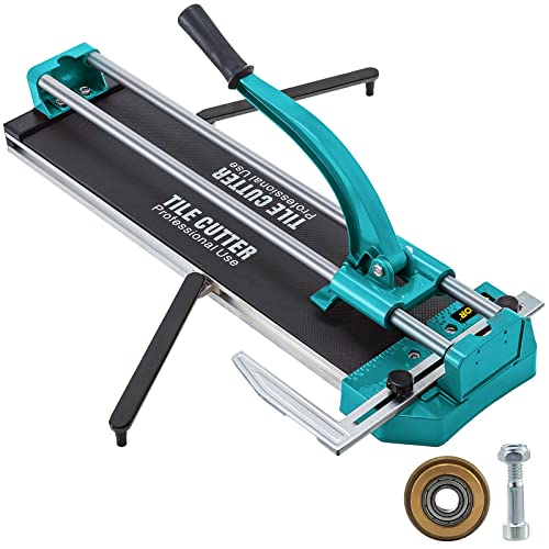 Mophorn Coupe-Carrelage 800mm, Coupe-carreaux Manuel avec Double Rails et Supports, Outil Manuel pour Couper les Carreaux avec Positionnement Laser Précise, Echelle Réglable, Coupe Biseautée
