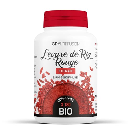 Levure de Riz Rouge Bio 187MG - 180 comprimés