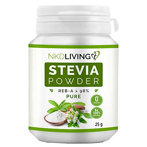 NKD Living 100% Pure Stevia Poudre, Reb-A 98% (25g)