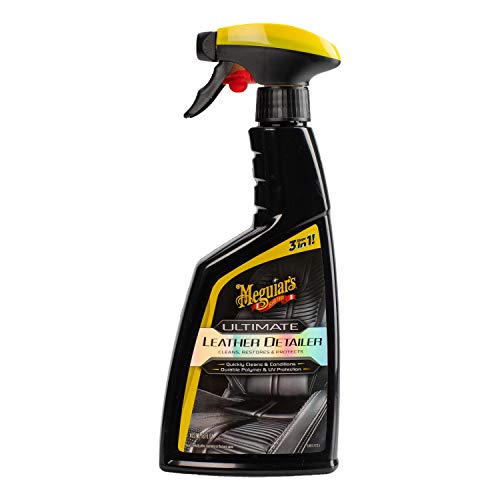 Meguiar's Entretien Cuir Ultime 473ml Nettoie, nourrit et protège le cuir G201316EU, Noir