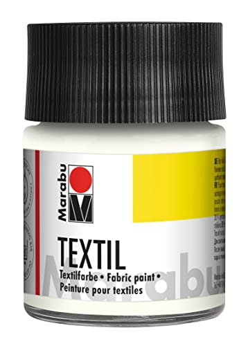 Marabu- Teinture Textile Blanc 50ml, 10123349, 50 ML (Lot de 1)