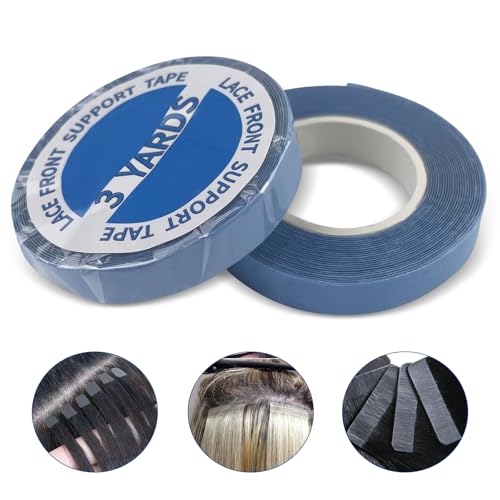 MeoZynxadril 2 Rouleau Bande Adhesive Extension, Ruban Adhésif Double Face, Bande Adhésive Résistante à l'Eau, Accessoire Extension, Pour Perruques, Extensions De Cheveux Et Postiches