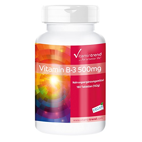 Vitamine B3 Niacinamide 500 Mg - 100 Comprimés Green Labs Nutrition, Bien-être Peau