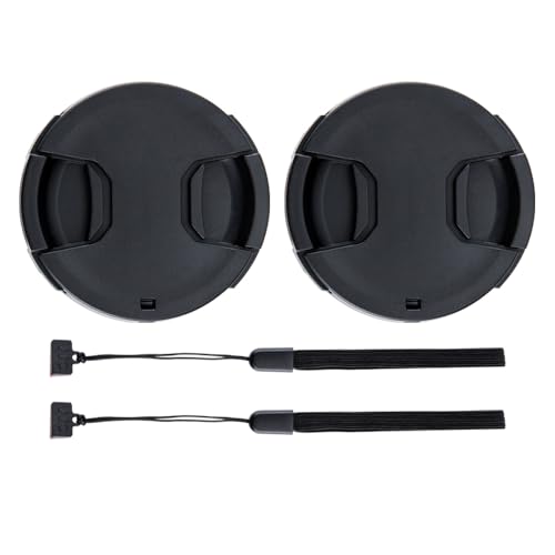 PROfezzion Lot de 2 58mm Bouchon d'Objectif Frontale Protège-Objectif pour Canon EOS 2000D 1300D 1200D 850D 800D 760D 750D 700D 650D 100D 200D 250D avec Objectif EF-S 18-55mm