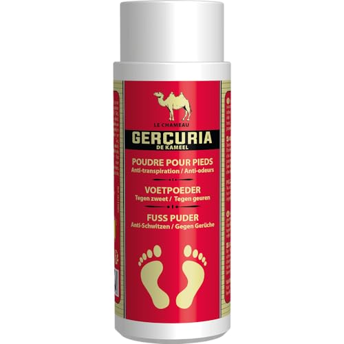 Gercuria : Talc, Poudre pour Pieds, Anti-transpiration, Anti-odeur,100 g