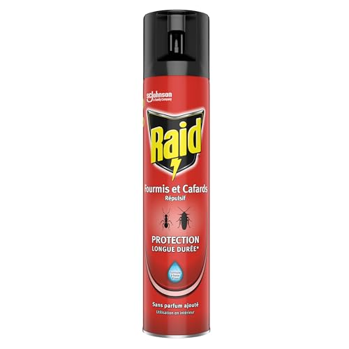Raid - Anti-Fourmis et Cafards - Protection Longue Durée - 300 ml