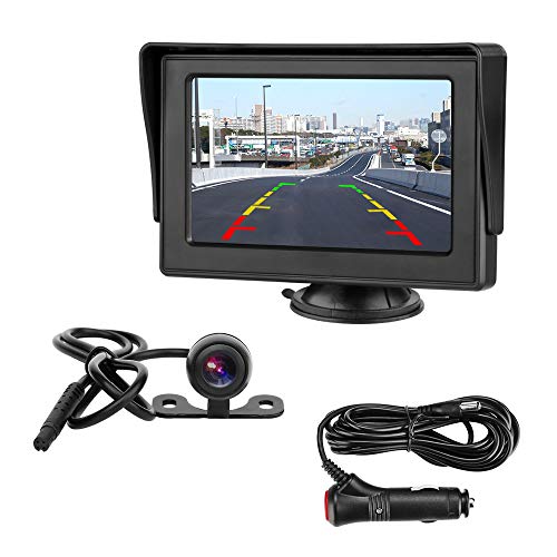 Caméras de Recul pour Voiture avec écran LCD 4,3' - Caméra de recul étanche IP68 - Système d'aide au stationnement