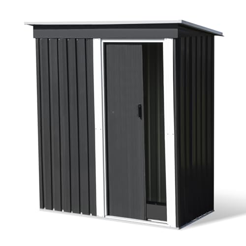 IDMarket - Abri de Jardin 1,3 m² Gris en Acier galvanisé