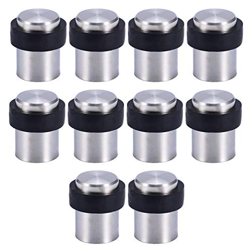 Aulyun 10 X Butoir de Porte de Sol 4.5 cm en Acier Inox Arrêt de Porte Butoir Bloque Porte