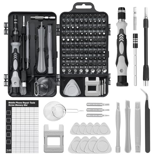 Ensemble Tournevis De Precision 122 en 1 pour réparer téléphones,kit tournevis, modèles DIY, smartphones et ordinateurs portables. Utilisation flexible et polyvalente.
