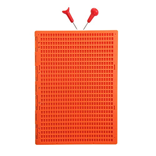 Tableau braille 27 lignes 30 caractères par pièce avec manche 2 pièces DIN A4 Couleur orange