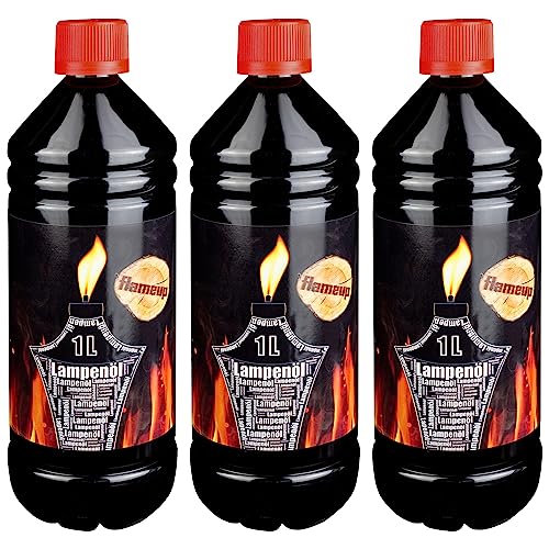 L'huile pour Huile de Lampe 1-24 Litres torche neutre lanterne bouteilles intérieur extérieur Flameup, Numéro:3 L