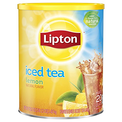 Lipton Thé glacé – Citron naturel – Fait 20 litres – Poids net : 1,34 kg