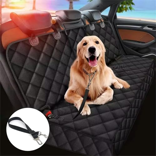 Yixinly 4 en 1 Housses de Siège d'auto pour Chien, Accessoires Voiture pour Chiens Protection Siege Voiture pour Chien Housse de Protection Voiture Chien Imperméable Antidérapant pour Voitures VUS