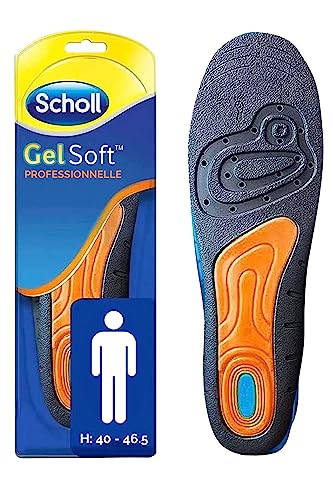 Scholl Semelles GelSoft Chaussures Homme Professionnelles Pointure de 40 à 46,5 - 1 paire