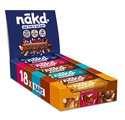 Nākd. Paquet Assortiment | Raw Barres De Fruits Et Noix | 100% D'ingrédients Naturels | Sans Sucre Ajoutés | Vegan | 18 X 35g | 630g