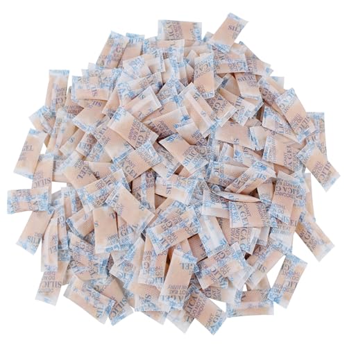 100 Paquets gel de Silice,Sachet anti Humidité,Silice Humidité,Silica gel Sachet,Sachet Silice anti Humidité,gel Silice,Sachet Deshumidificateur,pour Meubles,Nourriture(Orange,100×1g)