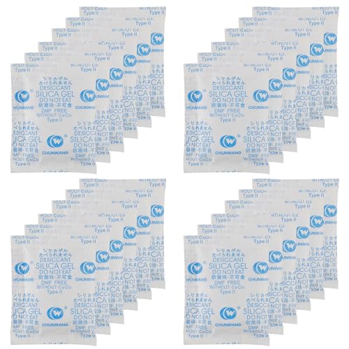 10g x 30 Pcs Silica Gel Sachet, Sachet Anti Humidité, Gel de Silice Sachet Deshumidificateur, Silica Gel Sachet Absorbeur D'humidité pour VêTements Produits électroniques, les Aliments, les Bijoux