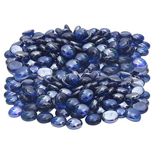 120 Billes Plates Verre 2cm 500g - Galets Décoratifs 20mm Pour Enfants Et Créations