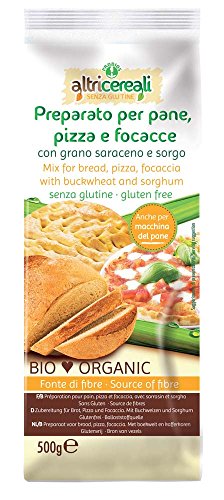 Probios Mélange Pour Pains, Pizza et Focaccia à la Farine de Sarrasin et Sorgho sans gluten Bio 500 g