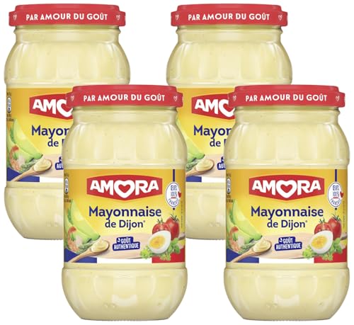 Amora Mayonnaise de Dijon Nature, 235g (Lot de 4)