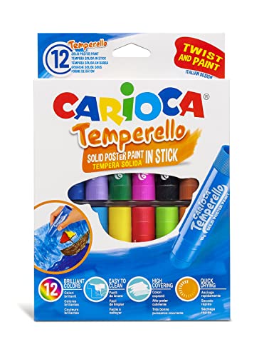 Carioca 42738 Lot de 12 crayons de peinture