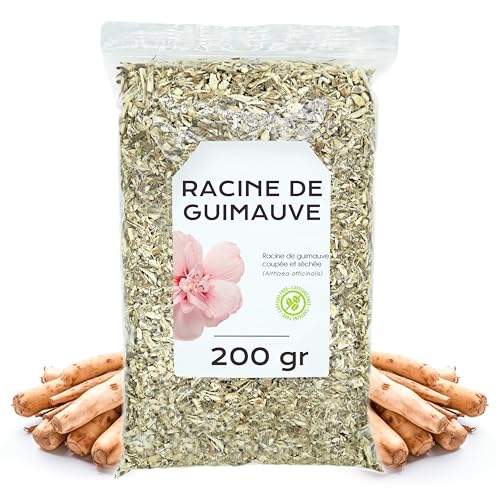 Racine de Guimauve Tisane 200 gr - Racine de Guimauve Naturelle pour le Thé ou l'infusion - Herbe Cañamera - Propriétés Naturelles et de Santé - Infusion de Plantes (200 gr)