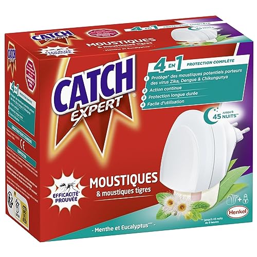 CATCH Diffuseur électrique Répulsif 45 nuits Menthe & Eucalyptus