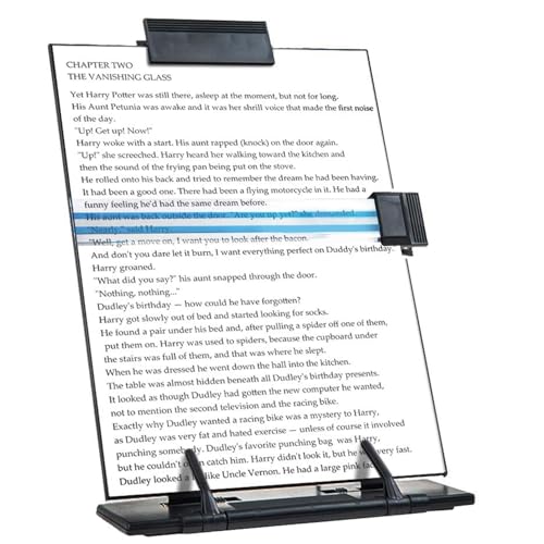powerking Porte - documents porte - papier avec 7 positions réglables pour la lecture de lettres A4, livres, reçus, partitions, manuels lorsque vous tapez