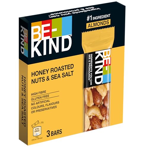 BE-KIND - Barres de céréales aux noix rôties, miel et sel marin - 3 barres de 30g