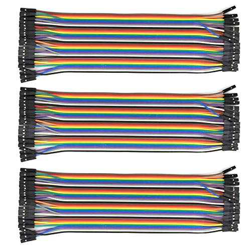 AptoFun 3 pcs Female-Female Jumper Cables/Jumpers/wire Jumpers pour Arduino et Raspberry pi