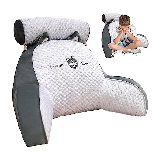 Arrovarp Oreillers De Fauteuil De Lit Ultra-Confortables, Repose-Dos 2 en 1 pour S'asseoir dans Le Lit, Coussin Dossier Câlin pour Regarder La Télévision, Lire, Travailler sur Un Ordinateur Portable