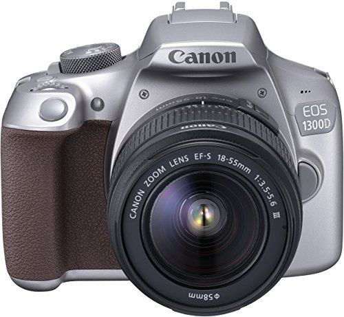 Canon EOS 1300D18-55 III Appareil photo Numérique 18,7 Mpix Zoom optique 10x Wifi Argent