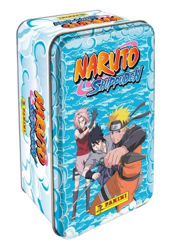 Panini Naruto Shippuden Trading Cards Boîte Métal 8 Pochettes + 3 Cartes Edition Limitée, 004507TINF