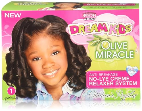 African Pride Kit Défrisant Cheveux Épais pour Enfants