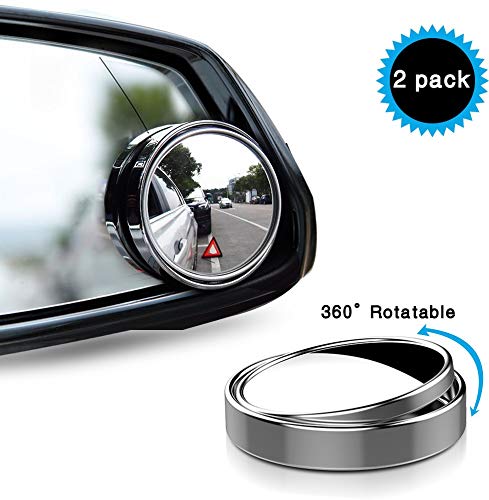 Rétroviseur D'Angle Mort Adhésif 360° - Grand Angle, Verre Clair, Pour Voiture, SUV, Camping-car