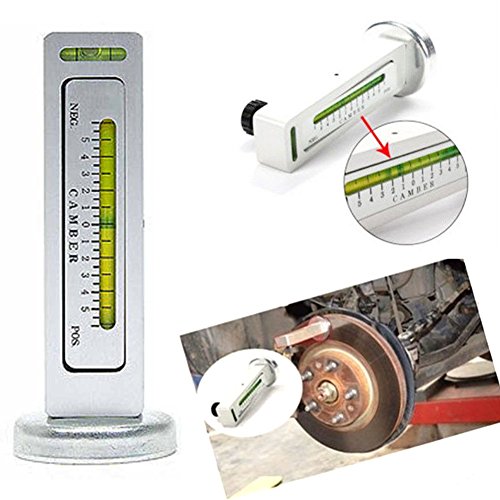 Hanzete Niveau D'Alignement Quatre Roues - Jauge Magnétique Réglable - Outil Réglage Angle Roulette Voiture