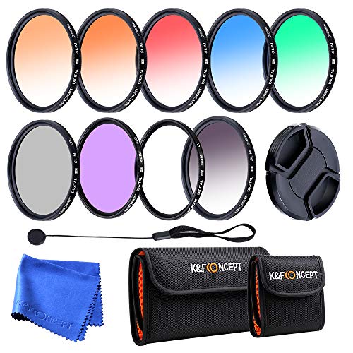 Fotover Lot De 9 Filtres De Couleur Gradués Pour Appareil Photo