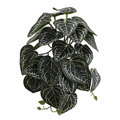 Plantes tropicales pour reptiles - Accessoires pour habitat d'amphibiens - Simulation de décoration de terrarium - Simulation imprimée en 3D - Plantes pour terrarium tropical pour habitat pour serpent