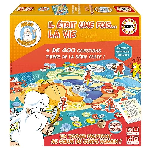 Educa - Il etait Une Fois, La Vie - New Jeu, Plus de 500 Questions tirées de la série culte. De Nouvelles Questions sur Le thème de la Vie. A partir de 6 Ans (19645)